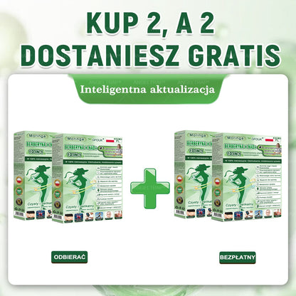 🎀 GFOUK® Moringa × Berberyna × AMPK 10-w-1 Wsparcie metaboliczne, plaster z nanotechnologią mikroigłową 🇵🇱(Wystarczy raz dziennie, widoczne efekty w 7 dni) ✅ Na otyłość, wiotką skórę, cukrzycę, bezdech senny, problemy ze stawami i wiele innych
